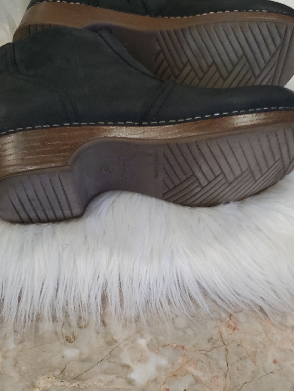 Dansko Black Leather Ankle Booties with Side Zip Closure - Picture 11 of 16